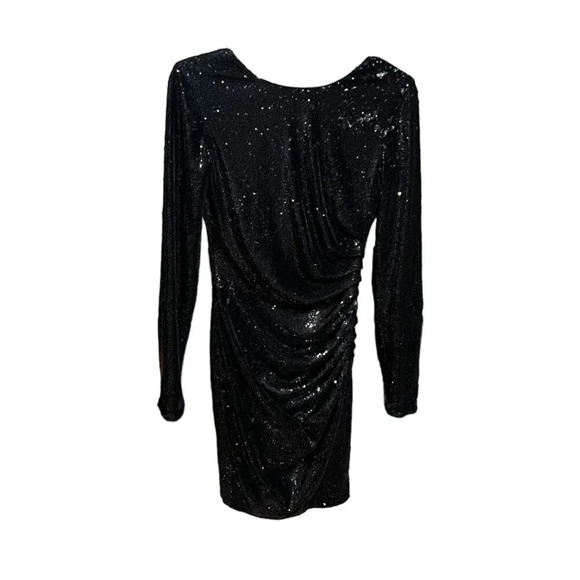 Dress The Population Lolita Sequin Long Sleeve Minidress NWT Size Small - Picture 4 of 8